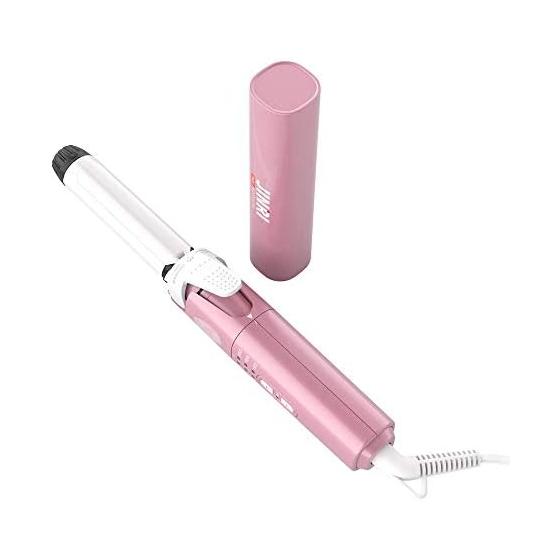 2-way straight & curl iron, dual-use hair iron, 25mm iron, 150-200 temperature adjustable in 6 levels, 2IN1 styling, overseas compatible, with cap,