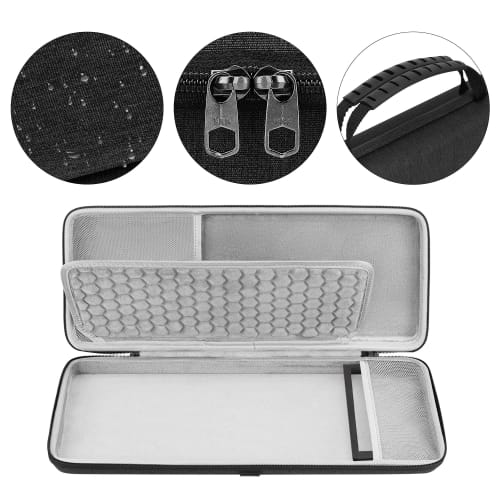 Geekria 75% Keyboard Case, Hard Shell Travel Carrying Case for 84-Key Portable Keyboards, Compatible with Keychron K2 Version 2/K2/Q1/V1, ASUS ROG Azo