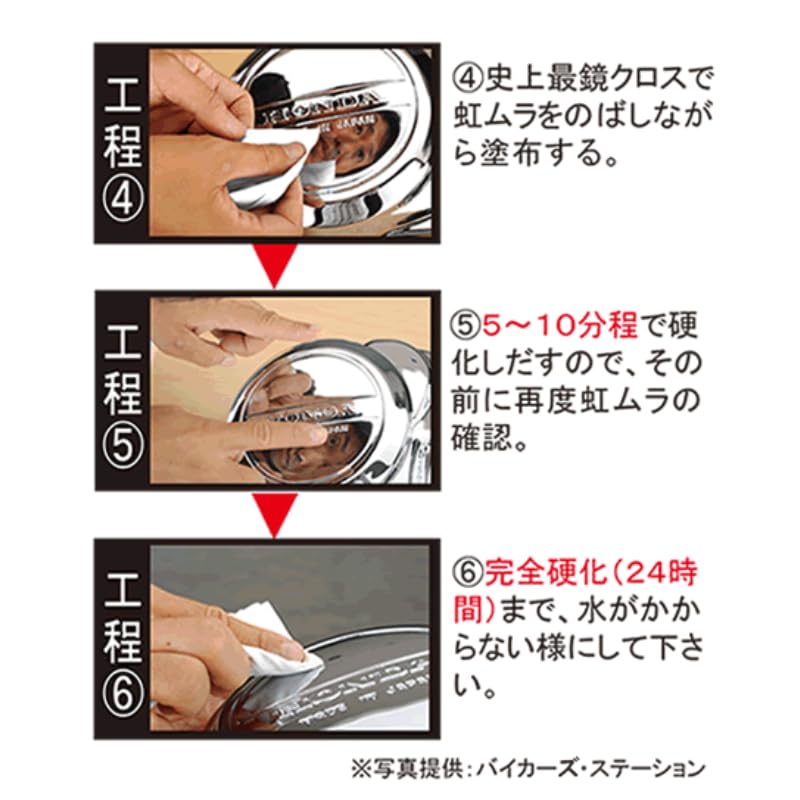 Nakarai and Sabitoriking plus a dedicated cloth and work gloves and are part of the doremi Shop original MEKKING Nakarai protects and polishes removes