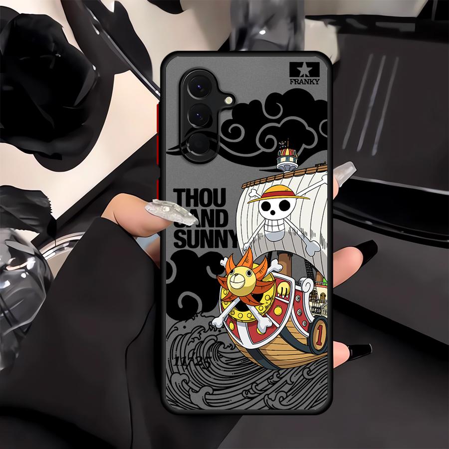 Anime One Piece Logo Case for Samsung Galaxy A73 A33 A35 A17 A52 A14 A23 A56 A55 A16 A15 A52S A72 A34 A36 A53 A54 Phone Cover