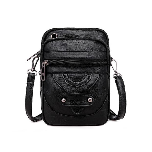 1 Pièce Sac bandoulière téléphone vintage en cuir PU Sac à bandoulière pour femme Mini sacs à main