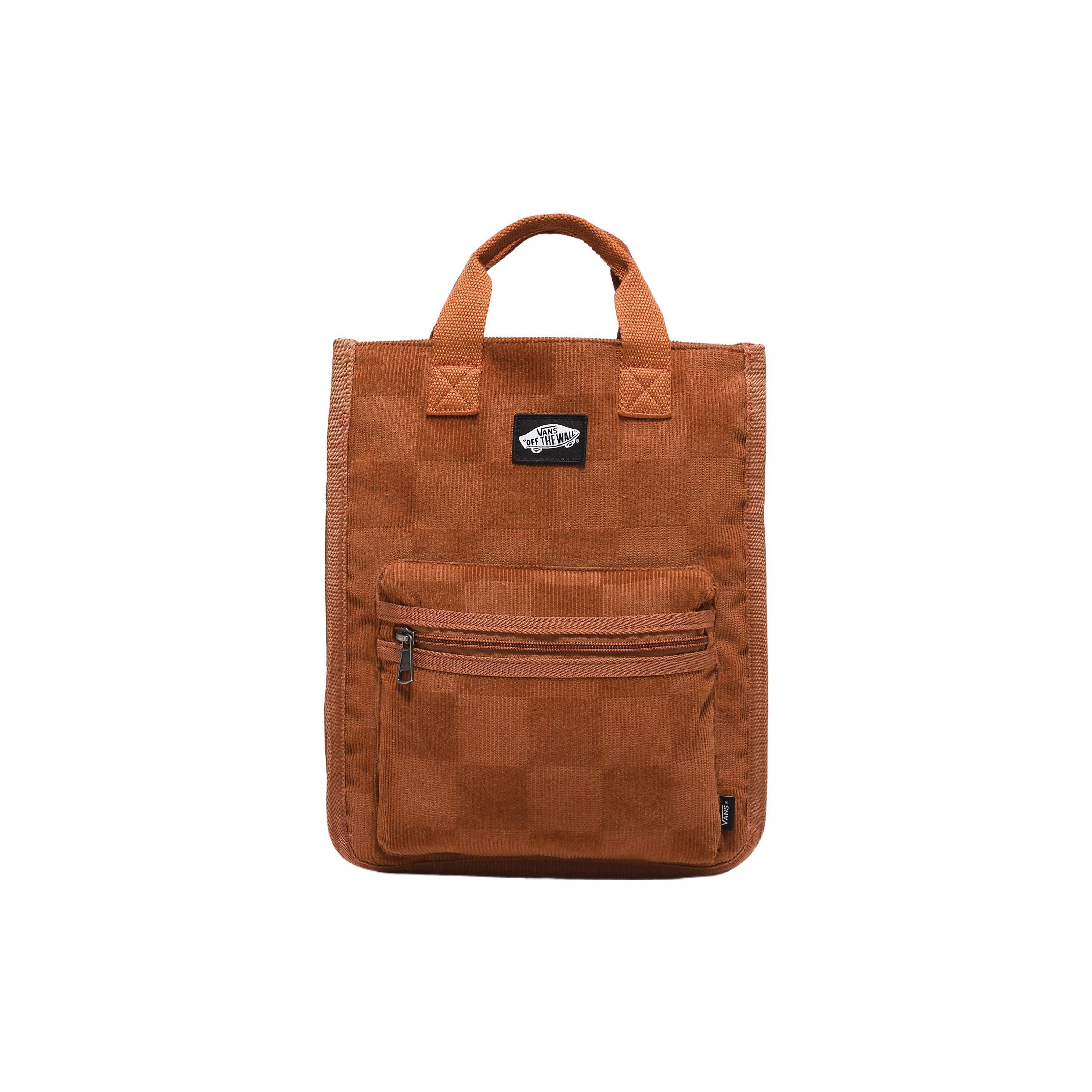 Vans Sports Casual Zipper Adjustable Shoulder Strap Cotton Backpack Women Backpack Orange VN0A5I1DCKN Orange 9790₽