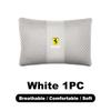 1pcs Car Leather Headrest Seat Lumbar Pillow Auto Accessories For Ferrari F430 Stradale Roma 488 Spider SF90 LaFerrari Portofino MQ6