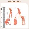 5Pcs 1:87 Golf Miniature Figures Diorama Ornaments Photography Props Tiny DIY Projects Mini Models