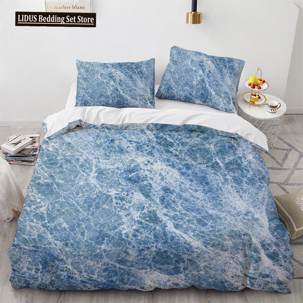 

Красочный мраморный постельный комплект фиолетовый и зеленый мраморный комплект пододеяльника для мужчин, подростков, мальчиков, современное абстрактное искусство, полиэстеровый чехол для одеяла EU single(135x200cm)