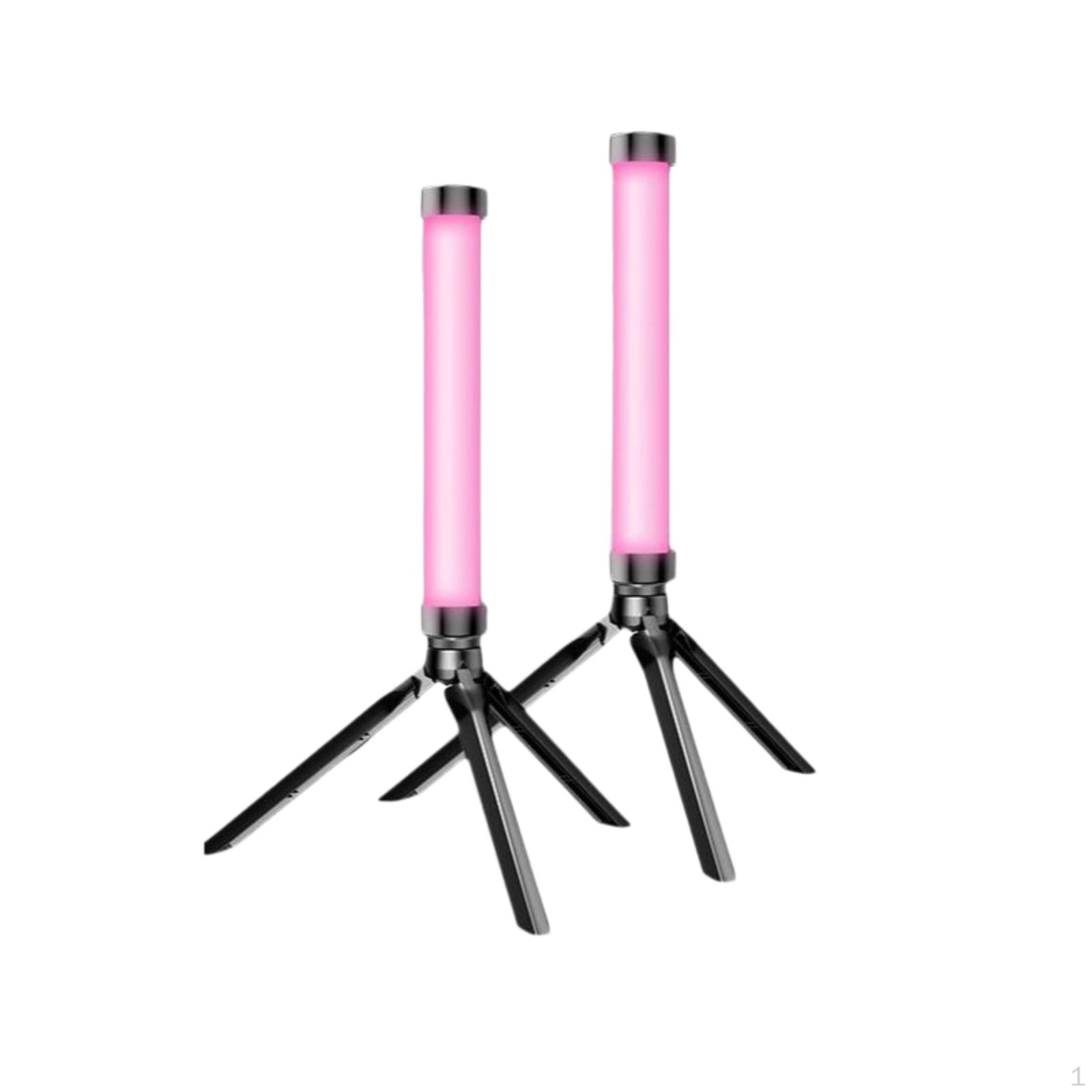 RGB Light Wand Handheld lightemitting diode Recording Light, Dimmable Photography Fill, Portable for RGB 2 Lights + Tripod