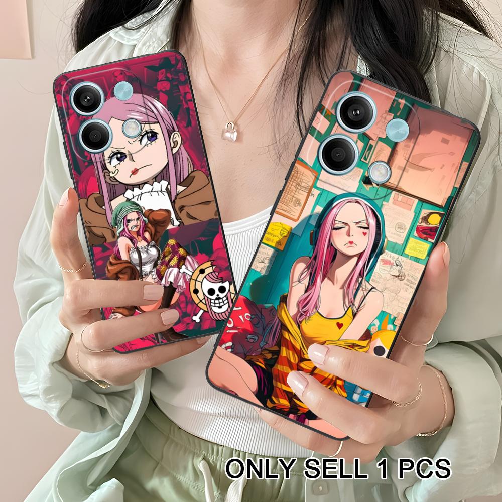 Jewelry Bonney Phone Case for Xiaomi Redmi Note 14 13 12 11 S Pro Plus 4G 5G Soft TPU Shockproof Cover