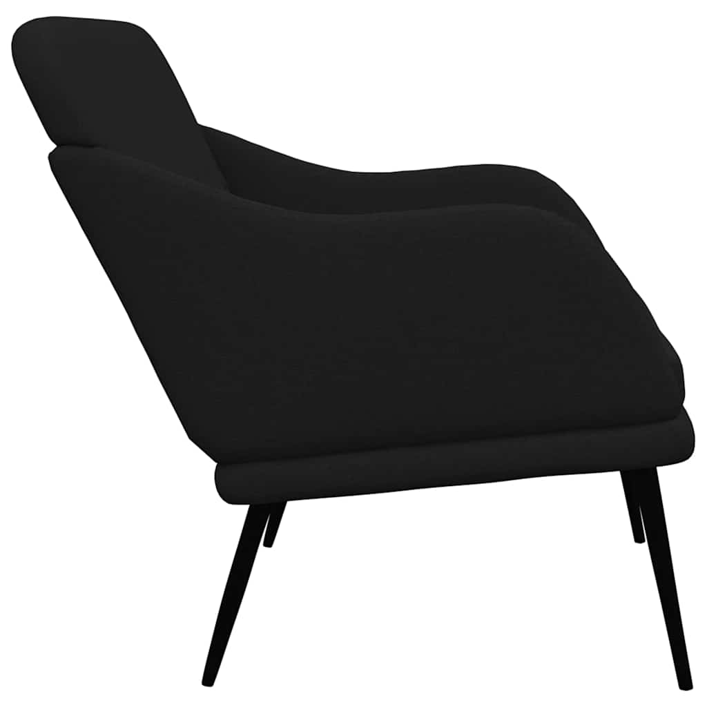 Black Bench 110 x 76 x 80 cm Fabric