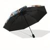 Sailor Moon Crystal Brooch Pin  Anime Accessory for Fans Umbrella, Portable 3 Fold Compact Umbrella for Men & Women,S78