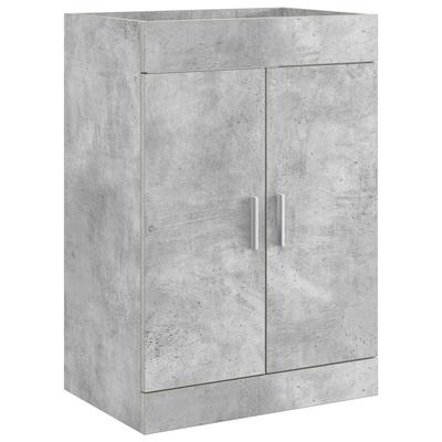 Bathroom Vanity Unit Concrete Grey 56 X 37.5 X 81 Cm Particleboard