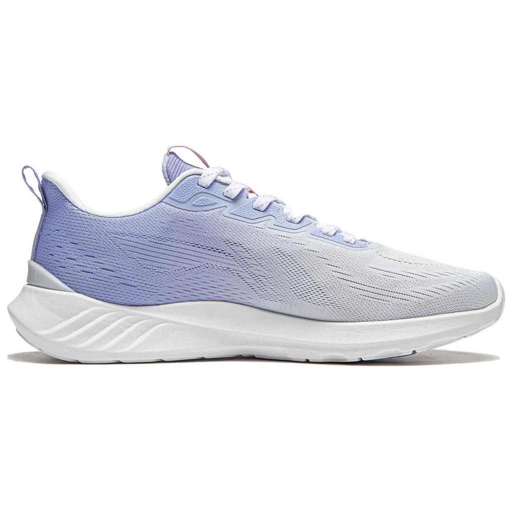 LiNing Lightweight Breathable Shock Absorbing Durable Low Top Running Shoes Women Sneaker Gray Blue ARSU016-3