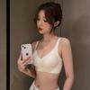 Traceless Front Buckle Underwear Women's Small Breasts Gather Thin Anti-expansion Adjustment Type Closed Breast Soft Support Upper Support Bra Cover