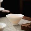 Handgefertigte Roherz Talg Jade Weißes Porzellan Hut Tasse Keramik Teetasse Kleine Teetasse Kung Fu Tee Set Tasse Dehua Weißes Porzellan