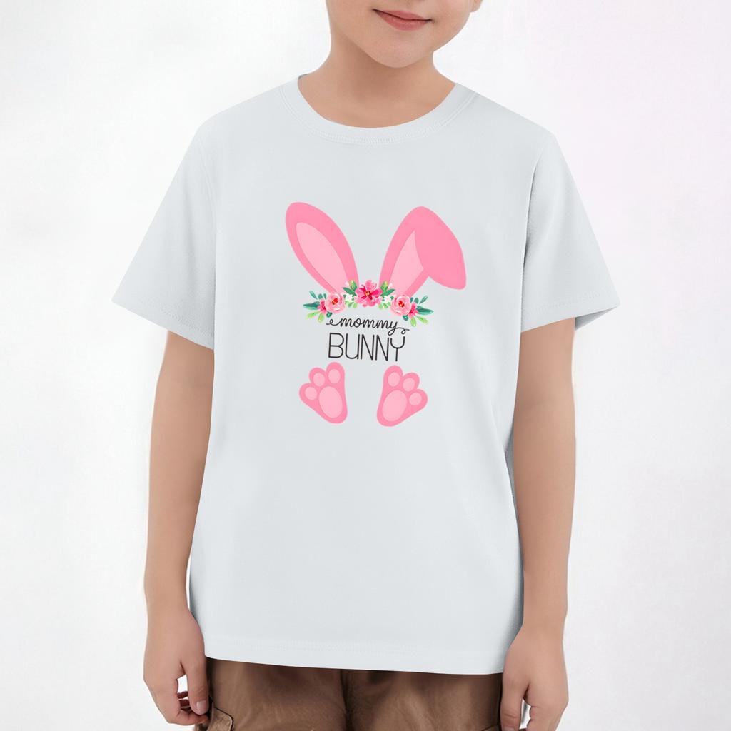 Easter Children's Neck Short Sleeve Print Top