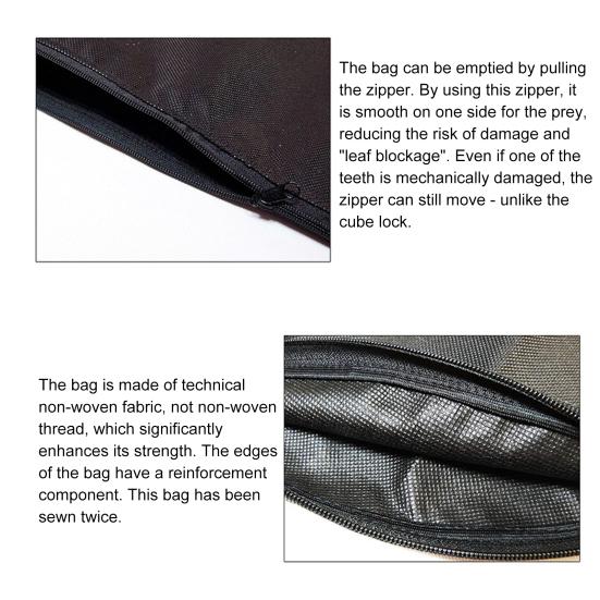 Yousheng Leaf Blower Vacuum Bag Replacement Tear-Resistant Non-Woven Fabric Bag with Zipper Closure for Leaf Collection Universal Fit