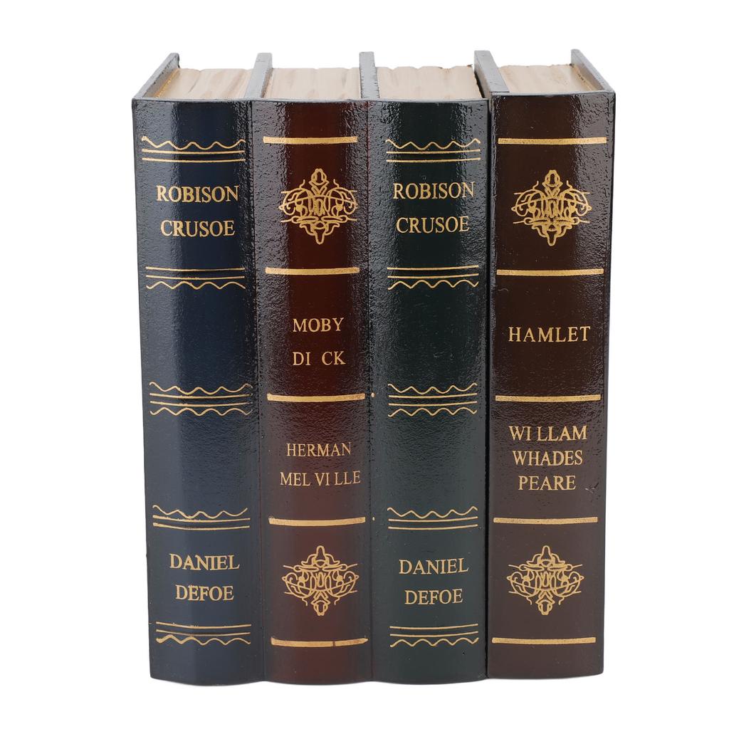 Aufbewahrungsbox in Buchform Antik Vintage Dichtfaserplatte Vielseitige Fake-Buch-Dekoration für Café Bücherregal Foto-Requisiten