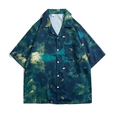 Pánske retro tričko, Pánsky letný outfit, Študentský voľný strih, Nike dizajn, Ležérny pánsky top, Vrchné oblečenie, Plážový top