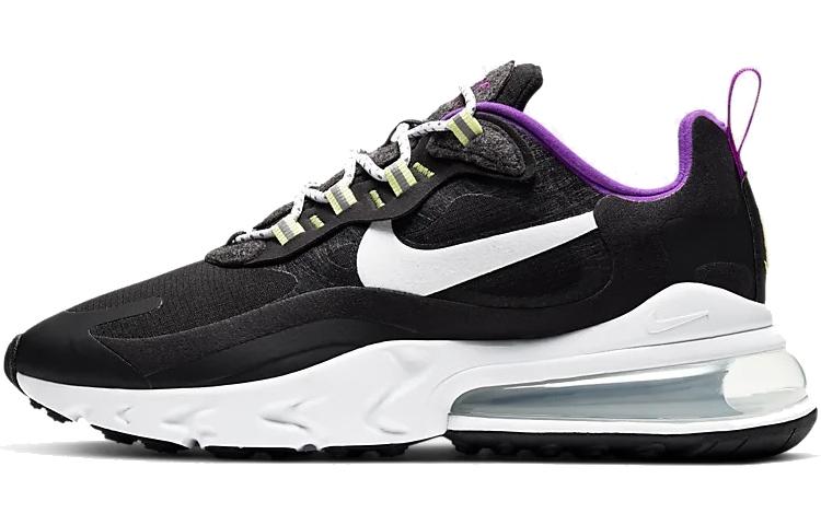

Nike Air Max 270 React Se Black White Vivid Purple Women s CV7956-011 37.5