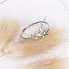 New Simple Literature Art Olive Leaf 925 Silver Jewelry Fashion Branch Personality Opening Rings R217