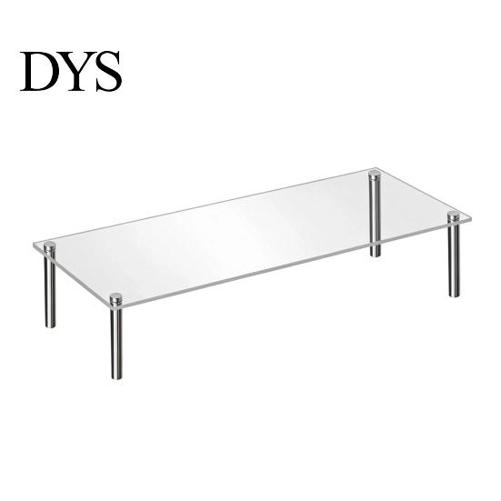 Decorative Dessert Table Organizer Acrylic Cake Stand, Multi-Tier Food Display Clear Cupcake Holder, Risers for Figurines Adjustable Metal Support