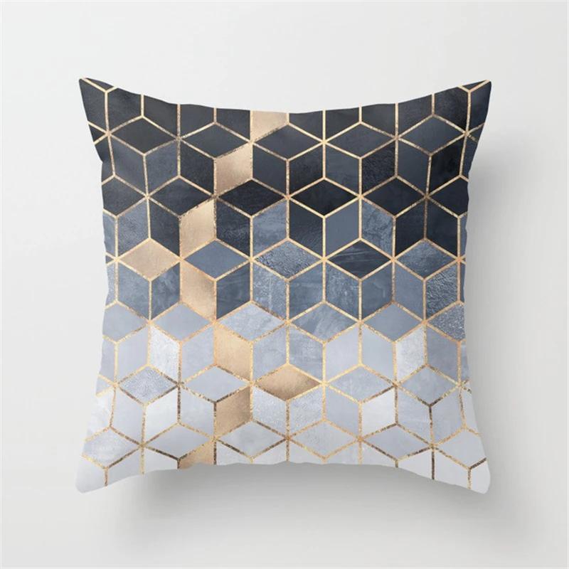 Nordic Geometric Cushion Cover Polyester Throw Pillows Covers Decorative Pillows 45X45Cm For Decoration Home Sofa Pillowcase New