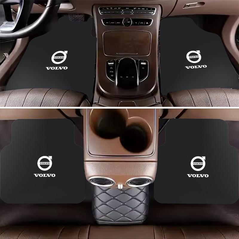 2/4 Pezzi Tappetini Auto Anteriori Posteriori Tappeto Antiscivolo Protezione per Volvo Xc60 Xc90 V40 V60 S60 V50 V90 S80 C40 XC40 V70 XC70 C30