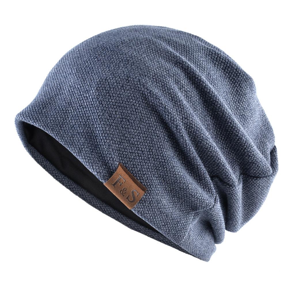 Cotton Knit Beanie For Winter With Windproof And Breathable Features For Men And Women