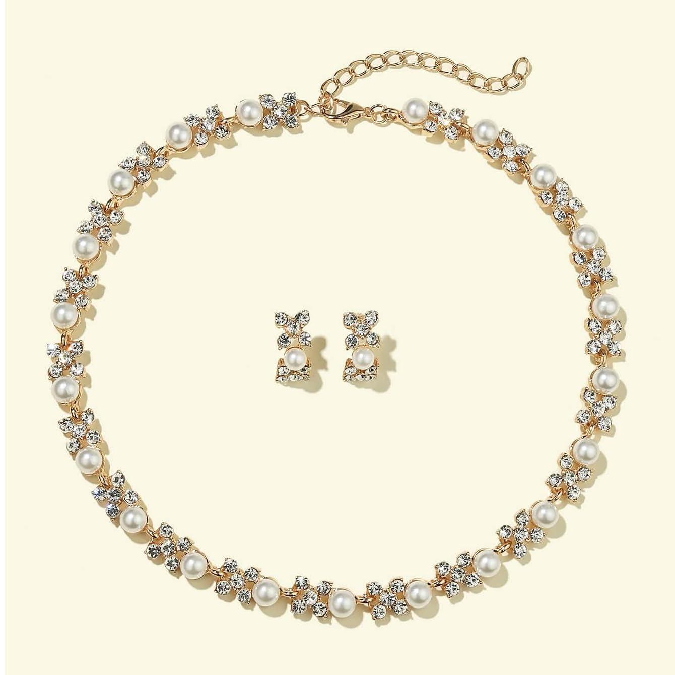 

Набор украшений-ожерелий для женщин, новейший стильный дизайн, изысканный жемчужный чокер Onesize