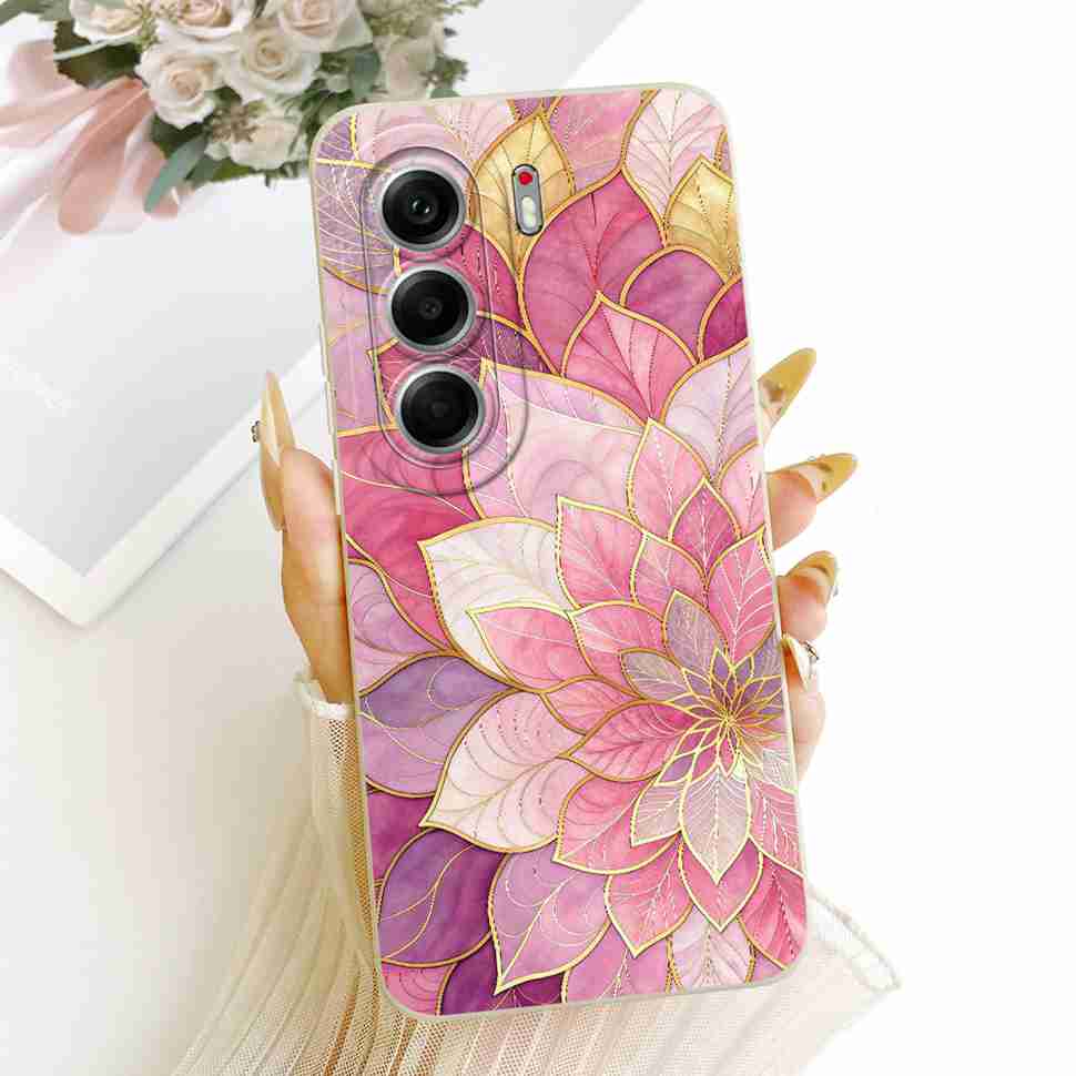 Casing For Tecno Camon 40 Pro 5G CM7 Fashion Flower Soft Silicone Cover For Tecno Camon40 Pro 40Pro Phone Cases Capa