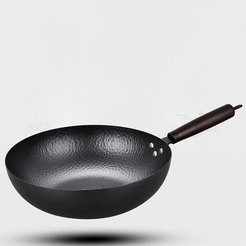 ZISIZ Handcrafted Non-stick Iron Wok