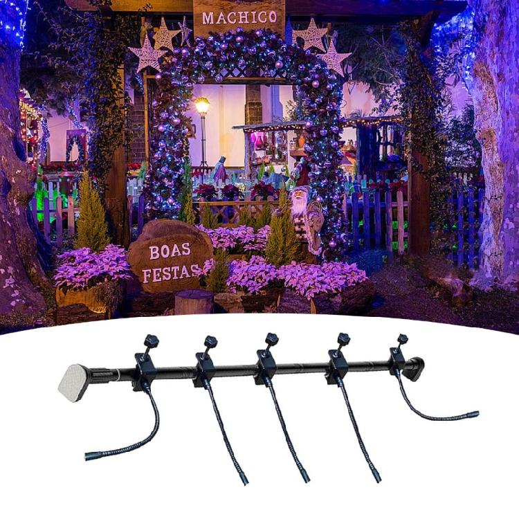 Christmas Present System 5 Position Expandable Clothes Rack For Outdoor Holiday Decorations