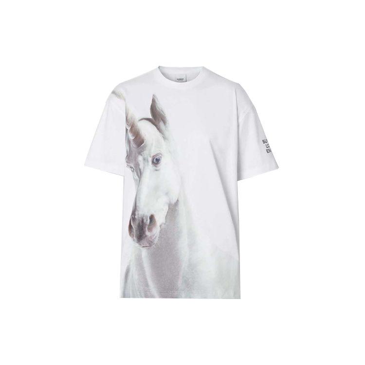 Burberry T Shirts Women's White Crew Neck Moderate 80173521