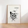 Vintage Western Cowboy Art Poster Cowboy Sketch Wall Decoration Wild Neutral Cowboy Print Home Bedroom Living Room Decoration