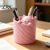 Office Desk Accessory 3D Printed Pen Holder, Cat Shape Large Capacity Hollow Barrel Organizer for Bedroom Gift Gel Pens Pencils Makeup Brushes,