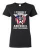 Damen Ich stehe stolz für die Flagge und knie für das Kreuz DT T-Shirt Tee Unisex T-Shirt