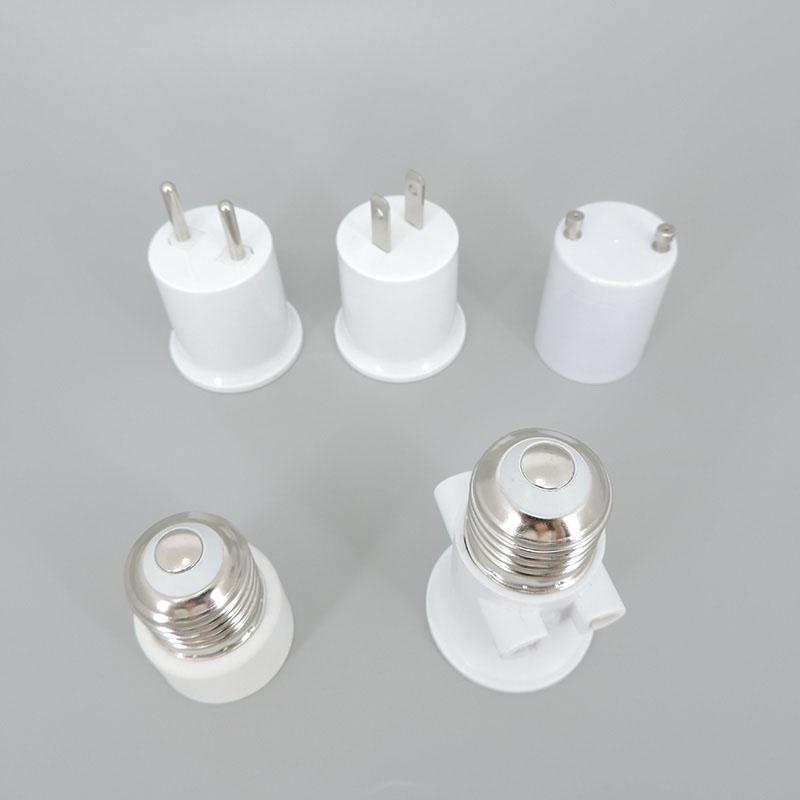 AC E26 E27 to GU24 E27 US EU power Plug Screw Lamp Holder Light Base Socket AC Adapter Converter electric connector