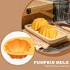 Cake Molds For Baking Silicone Pumpkin Shape Fondant Molds 2-Cavity Easy Demoulding Chocolate Mould For Cake Pudding Jelly