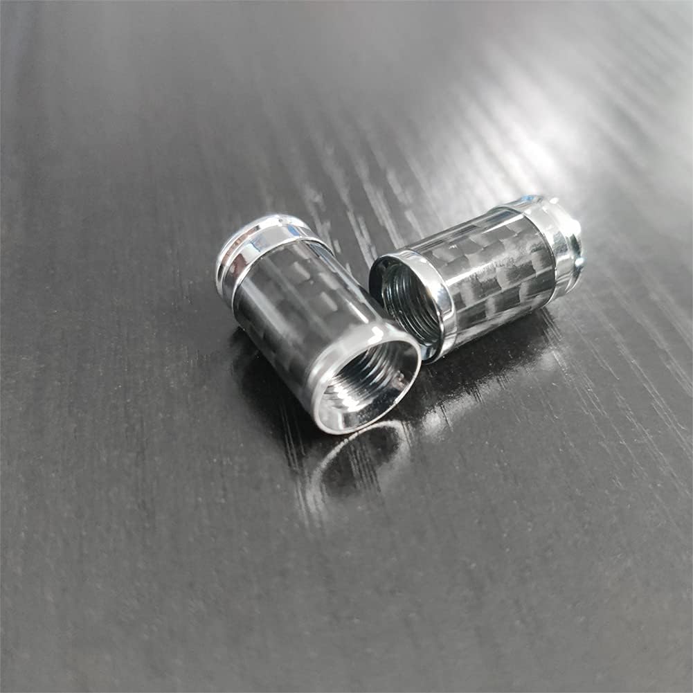 Real Carbon Fiber Metal Wheel Valve Cap Auto Tyre Dust Stems Cover Screw for Mini Cooper R50 R52 R53 R55 R56 R57 R58 R59 R60 R61 F54 F55 F56 F57 F60