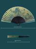 Folding Fan with Ancient Chinese Style, Featuring Landscape Motifs, Suitable for Summer, Portable Bamboo Fan for Hanfu, Cheongsam, and Dance Use