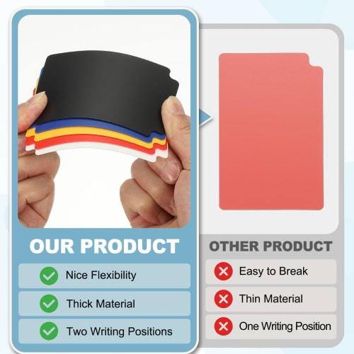 PATIKIL 100pcs Trading Card Dividers, Index Card Football Card Sorter Storage Box Organizer Tray Accessories for Sports Game Baseball Cards, White