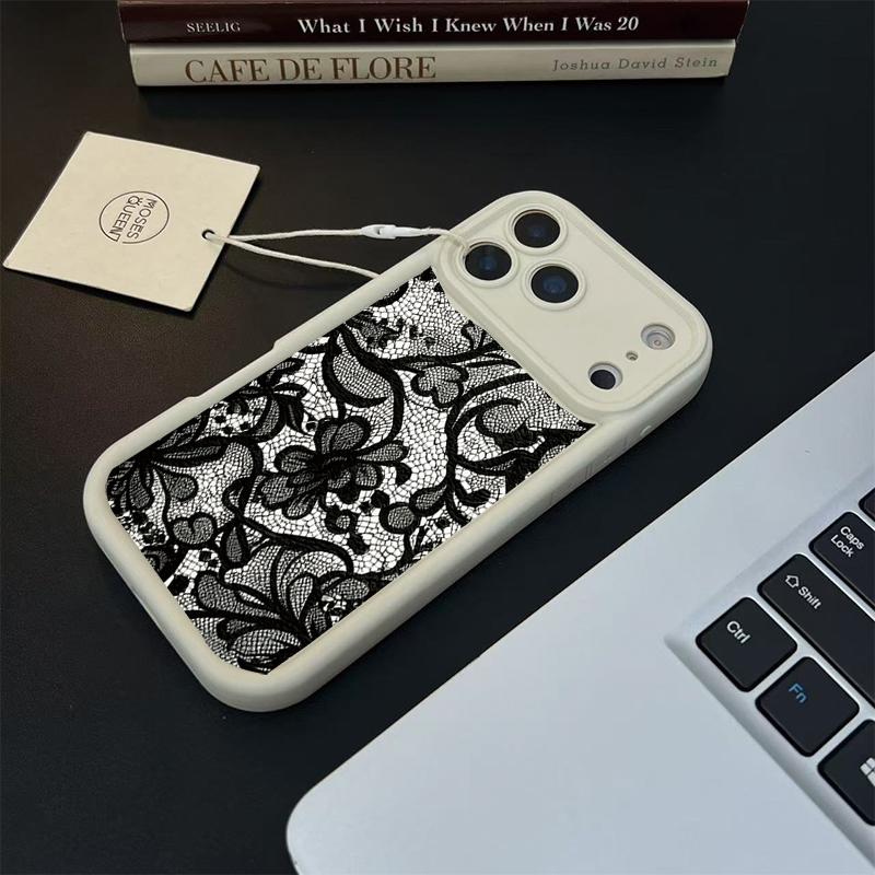 Black Lace Case For Samsung Galaxy A16 A17 A56 A55 A36 A26 A15 5G A06 A07 A54 A53 A35 A34 A52 A33 A23 A24 A25 A14 A05S A04E A32