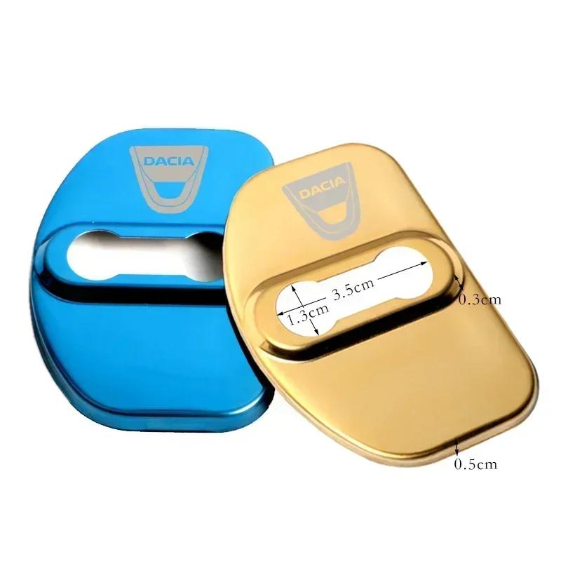 Pour Dacia Bigster Dokker Duster Jogger Lodgy Logan Spring Sandero Couvercles de Serrure de Porte de Voiture Boîtier Protecteur Anti-rouille Autocollants Style