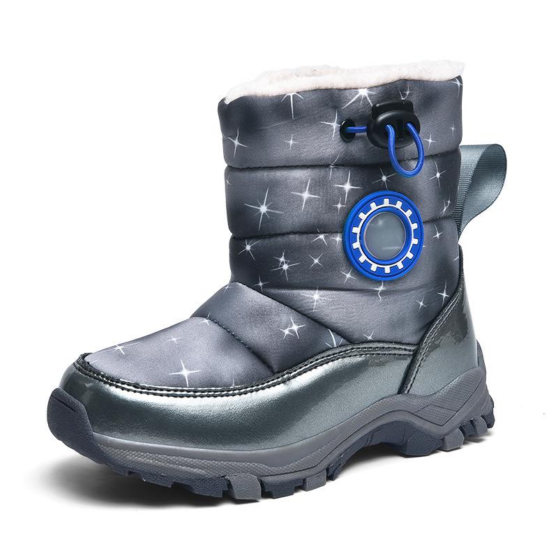 Children's Non-Slip High-Top Winter Snow Boots - Warm, Cute, Stylish for Girls