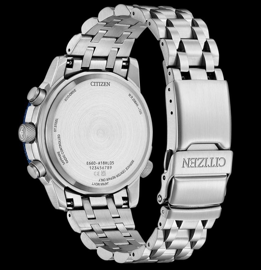 CITIZEN Promaster Sky Perpetual World Time 20ATM SS Men’s Watch CB5866-55E