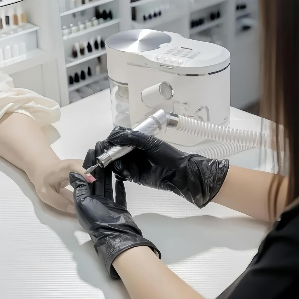 Taladro Eléctrico para Uñas 2 en 1 de 240W con Extractor de Polvo Incorporado Herramienta Profesional de Lima de Uñas para Salón de Manicura Pedicura