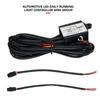 Auto DRL Controller Auto LED Tagfahrlicht Relaiskabelbaum Dimmer Ein/Aus 12-18V mit Stroboskop- & Dimmfunktion