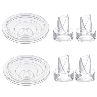 6pcs/set Replacement Silicone Duck Mouths & Diaphragms Rubber Duckbill Valves & Silicone Diaphragm Set for Breast Pump