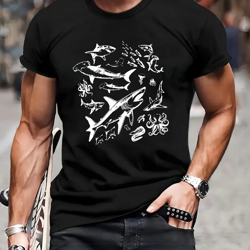 

Crewneck Short Sleeve Tee - Lightweight Durable All-Season Cotton Blend XXL серый