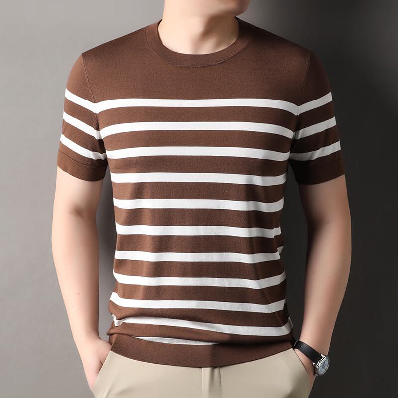 

IMAGINEX Men s Business Casual Short-Sleeve Knit T-Shirt IM26C013 L