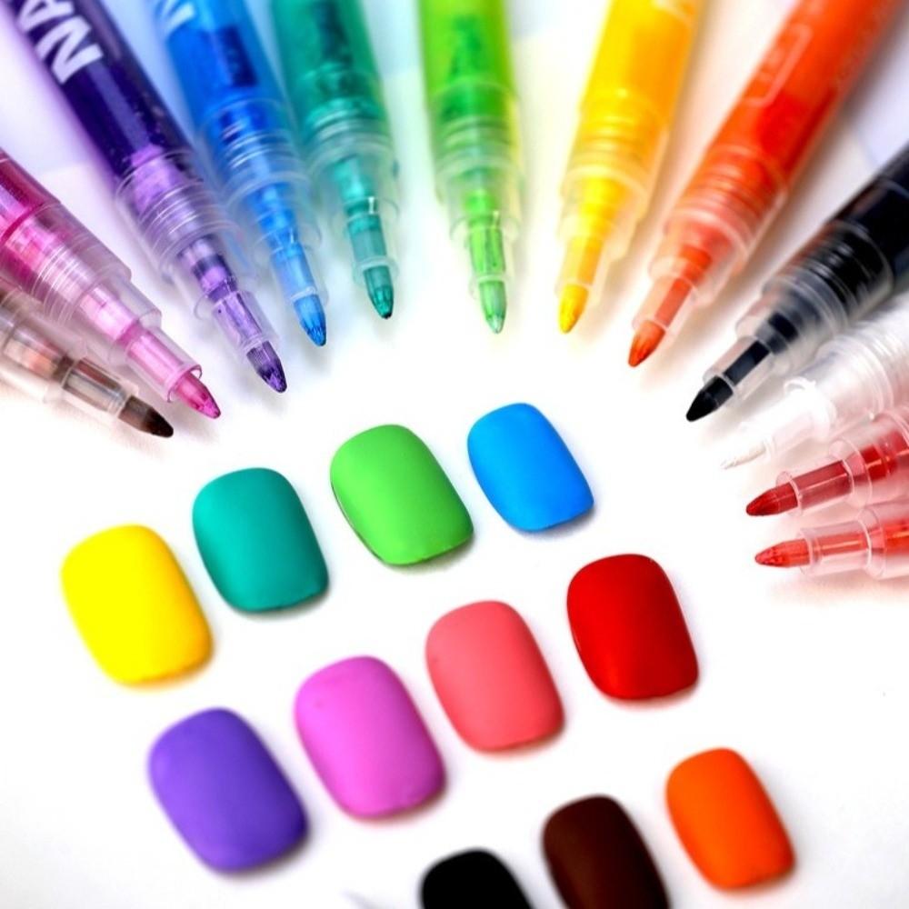 7/12 Colors Nail Art Graffiti Pen Waterproof Nail Art Pens Set New Nail Art Marker